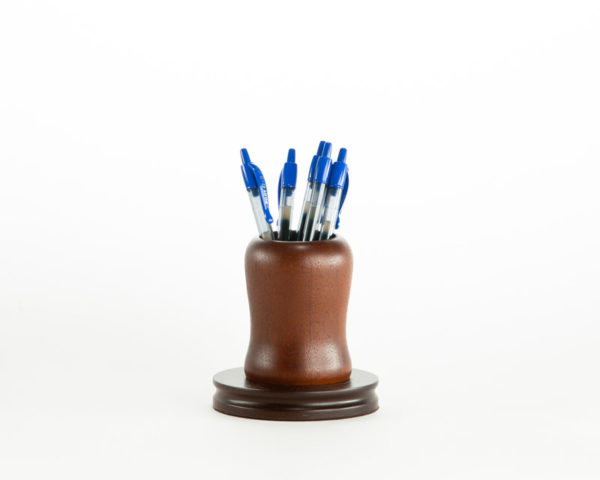 solid wood pencil holder