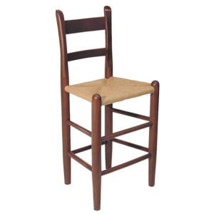 Youth's chair wooden with rush seat