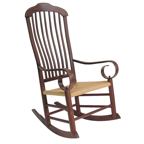 Wooden rib rocker chair