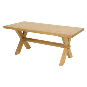 Sawbuck style coffee table solid wood