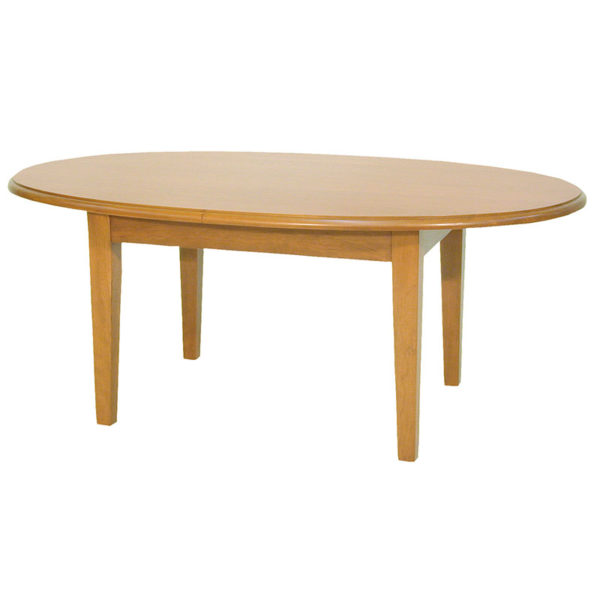 Oval Solid Top Coffee Table