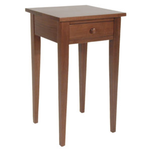 One drawer solid wood bedside table