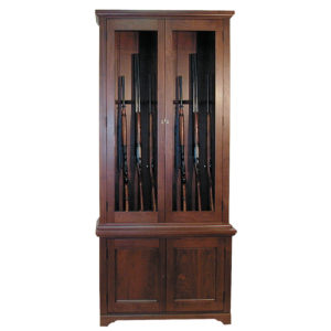 Solid wood gun cabinet