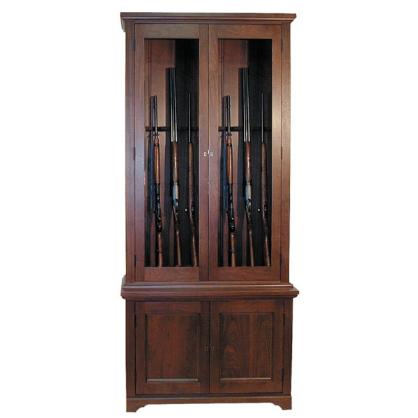 Solid wood gun cabinet