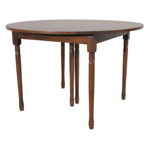 Solid wood round extension table