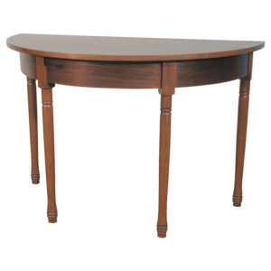 Solid wood Half-Round Banquet End Table
