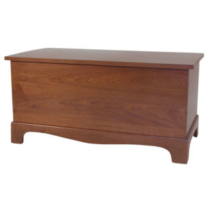 Solid wood blanket chest