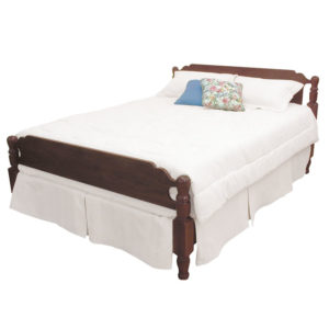 Low profile solid wood poster bed frame