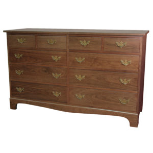 Solid wood double dresser